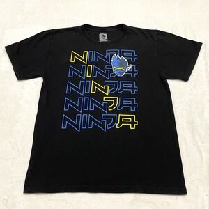 Ninja Gamer YouTuber T-Shirt Graphic Print Black Youth‎ Boy's XL